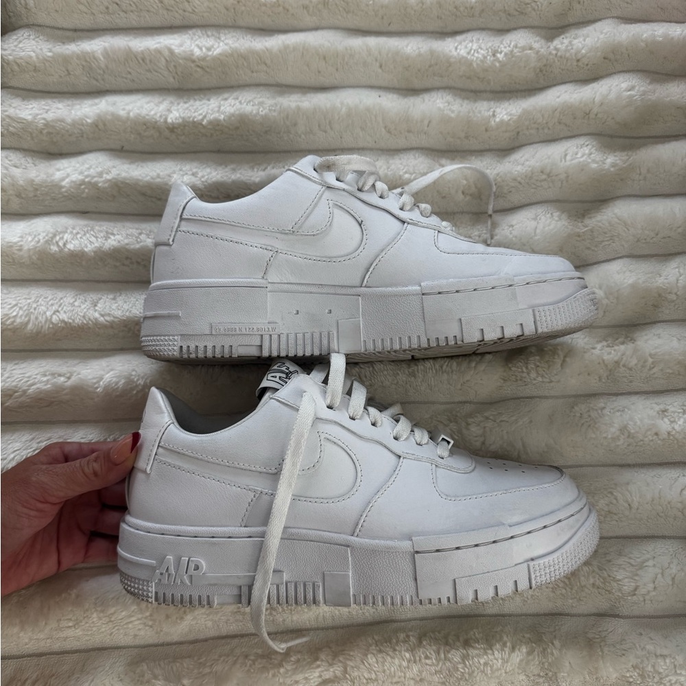 Nike White Platform Sneakers